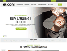 Tablet Screenshot of elcon.dk